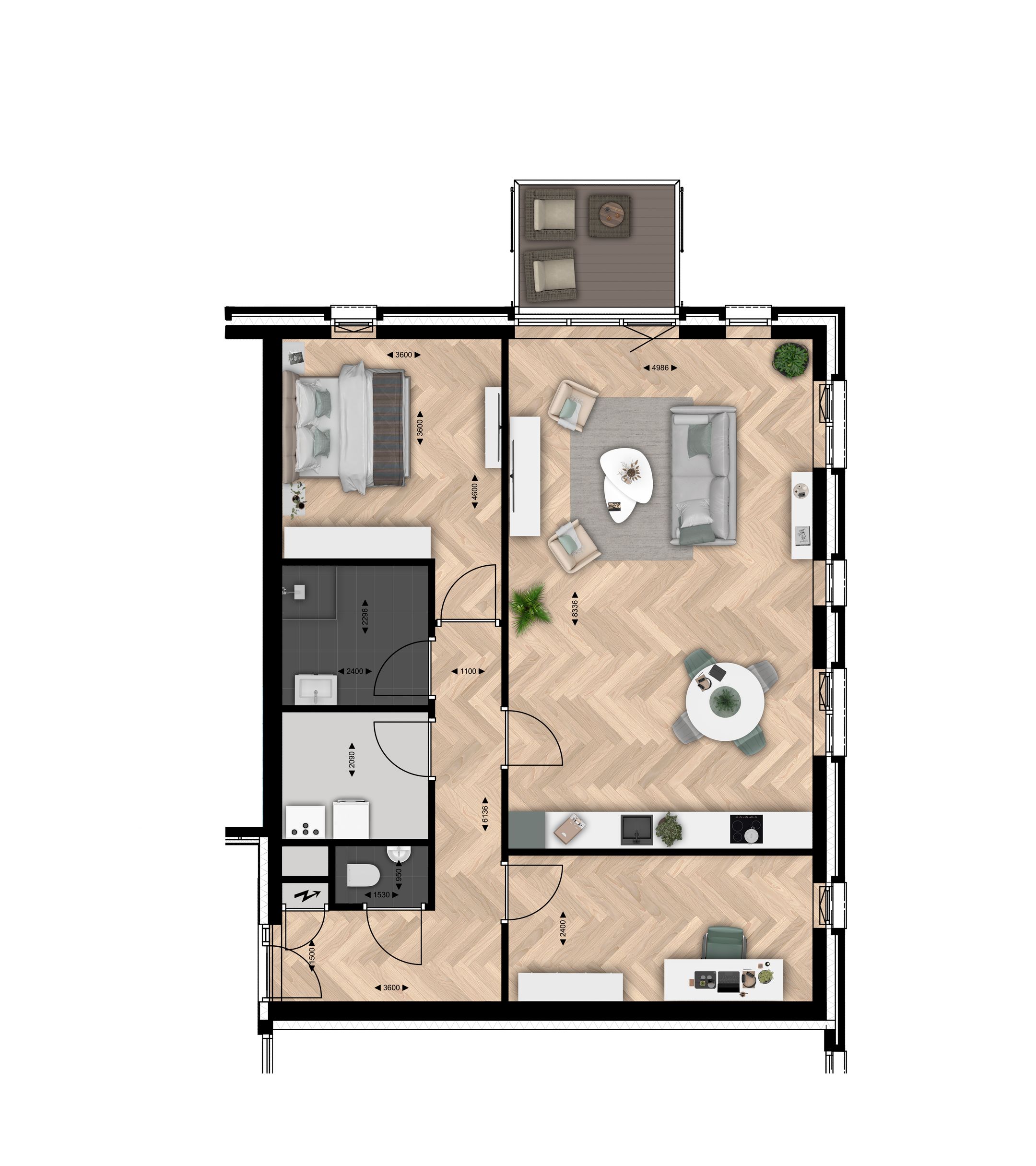 Foto 9 van APPARTEMENT TYPE G (Bouwnr. 24)