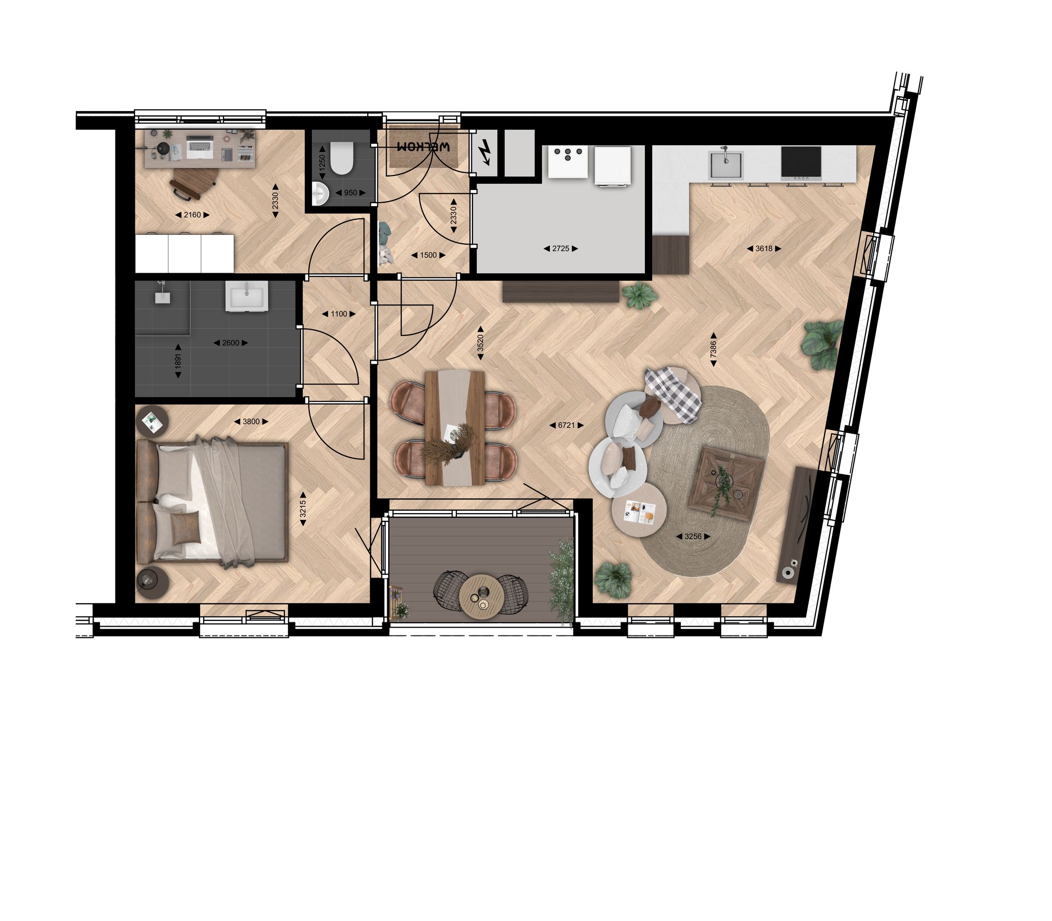 Foto 6 van APPARTEMENT TYPE A (Bouwnr. 17)