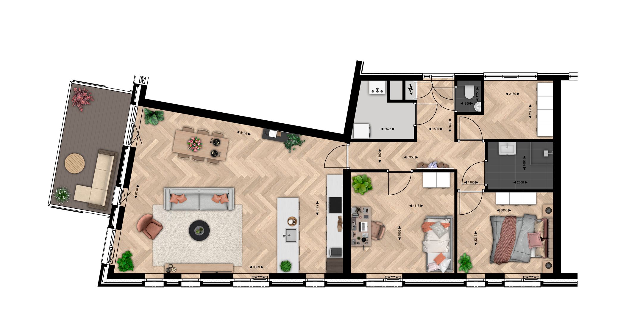 Foto 3 van APPARTEMENT TYPE C (Bouwnr. 11)