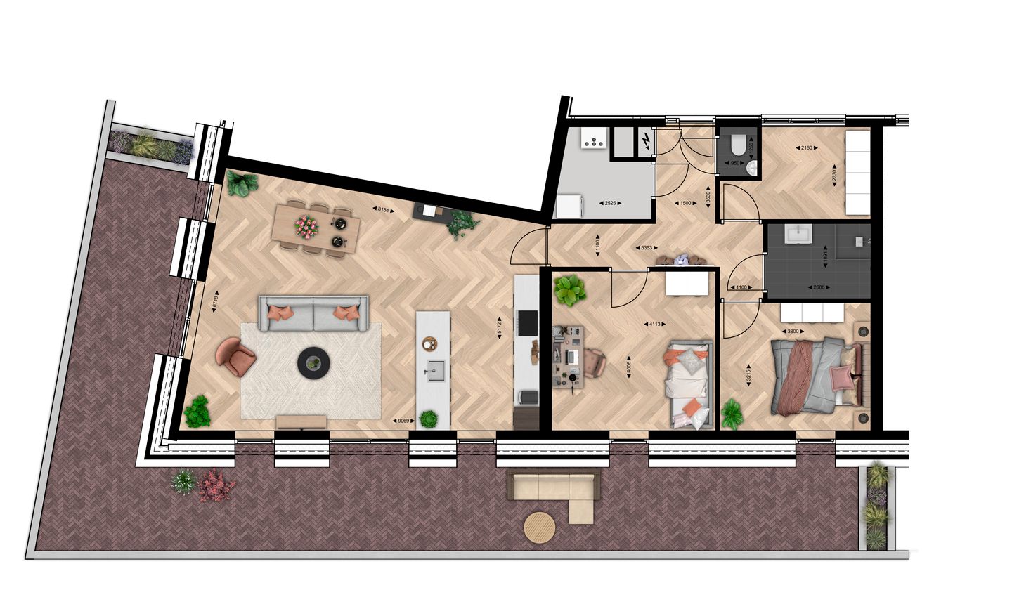 Foto 10 van APPARTEMENT TYPE C (Bouwnr. 3)