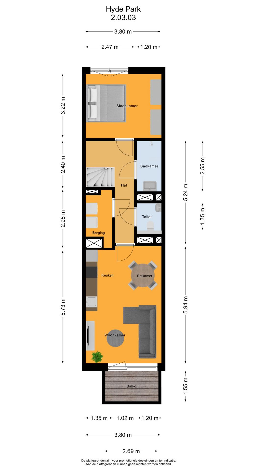 Foto 43 van Knightsbridge Hyde Park huis 2 type 3