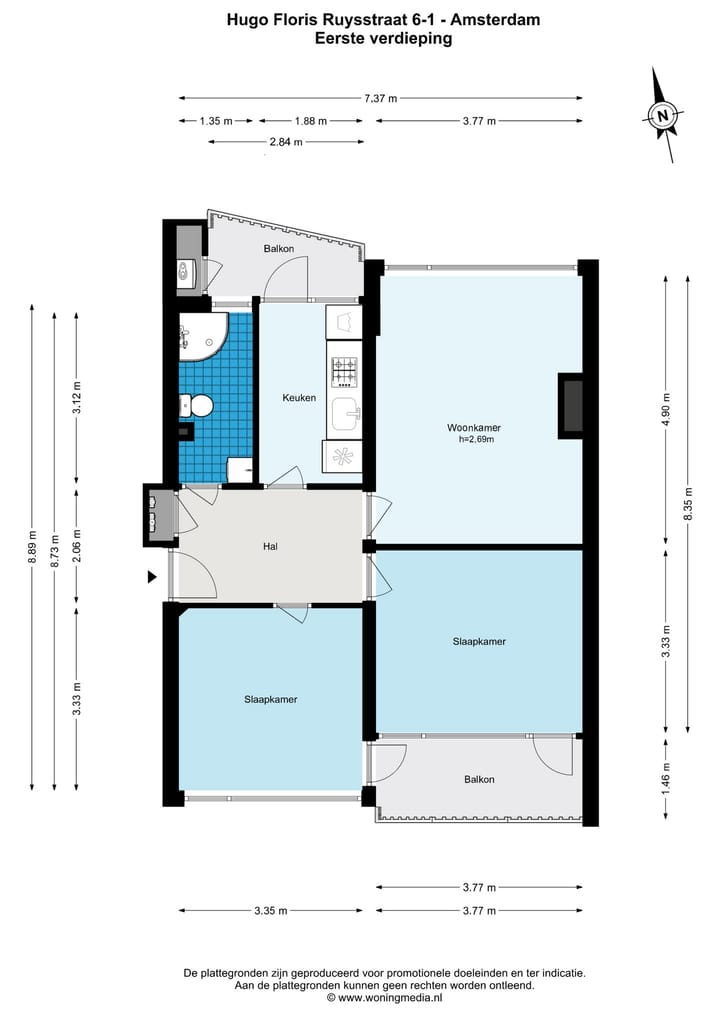 Foto 33 van Hugo Floris Ruysstraat 6-1