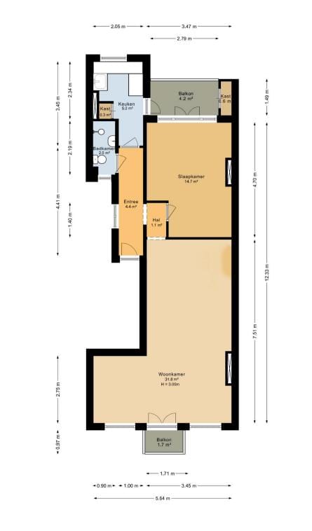 Foto 16 van Pretoriusstraat 26-3