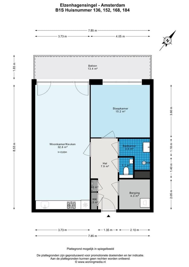 Foto 10 van Elzenhagensingel 152