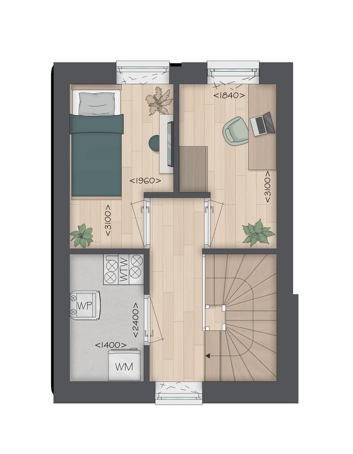 Foto 7 van Type F Tussenwoning (Bouwnr. 602)
