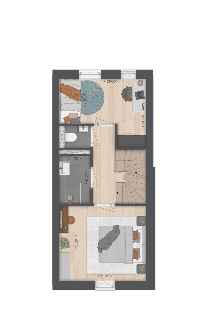 Foto 9 van Type F Tussenwoning (Bouwnr. 602)