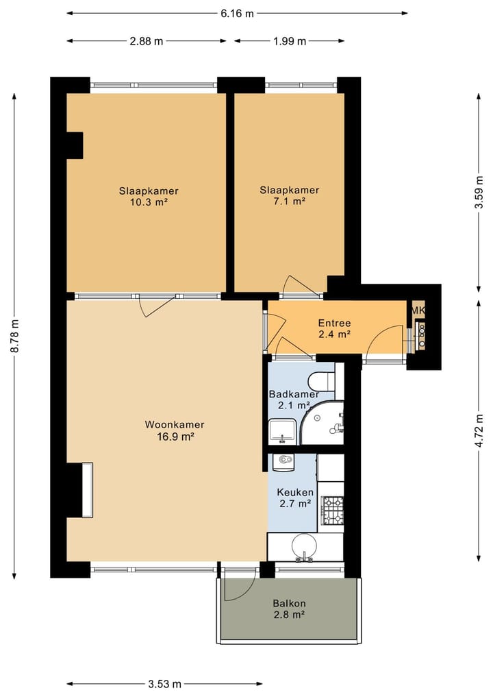 Foto 11 van Schoklandsestraat 26-B