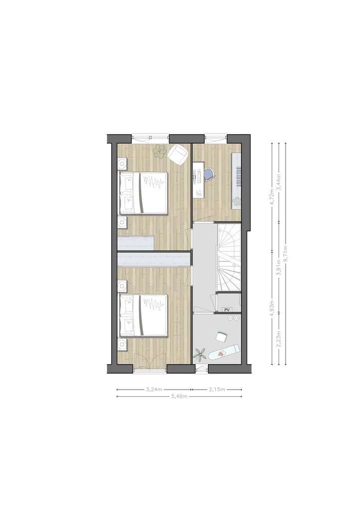 Photo 7 of Stadshuizen P.C. Hooftlaan (Bouwnr. 53)