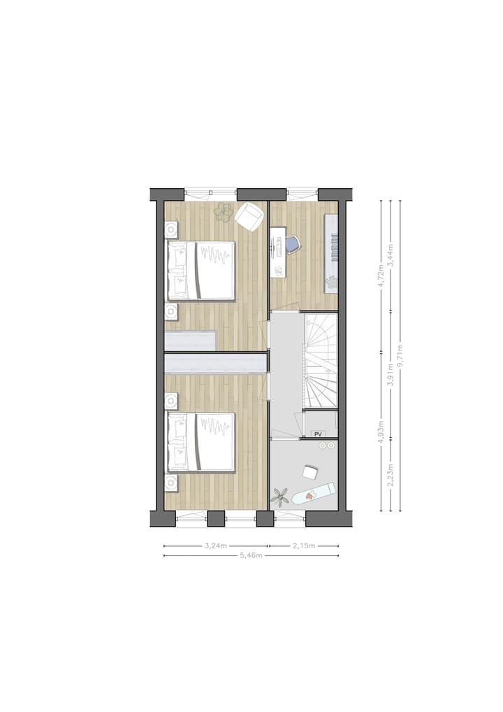 Photo 7 of Stadshuizen P.C. Hooftlaan (Bouwnr. 57)