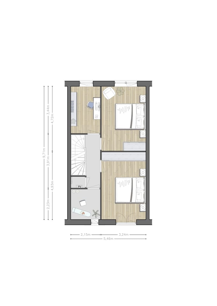 Photo 8 of Stadshuizen P.C. Hooftlaan (Bouwnr. 54)