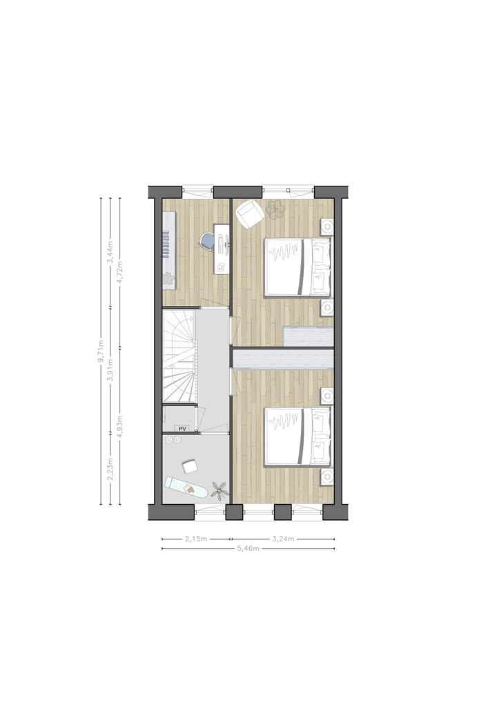 Photo 8 of Stadshuizen P.C. Hooftlaan (Bouwnr. 58)