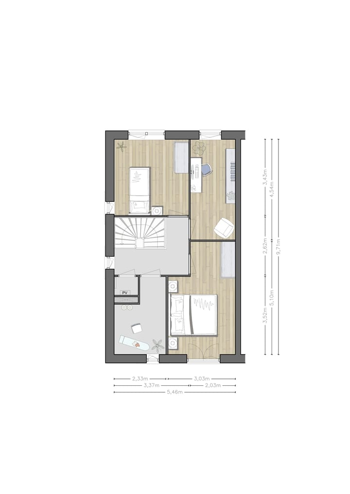 Photo 8 of Stadshuizen P.C. Hooftlaan (Bouwnr. 59)