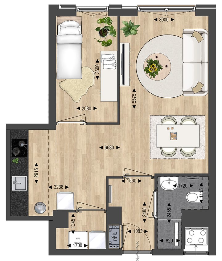 Photo 5 of Tweekamerappartement type 1 (Bouwnr. 41)