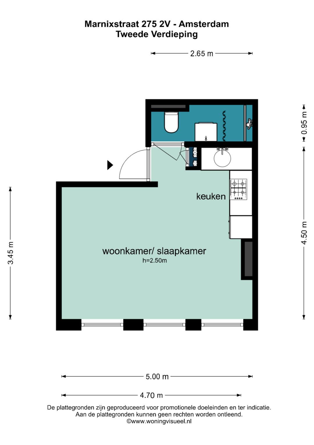 Foto 13 van Marnixstraat 275-2V