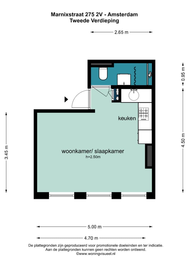 Foto 13 van Marnixstraat 275-2V