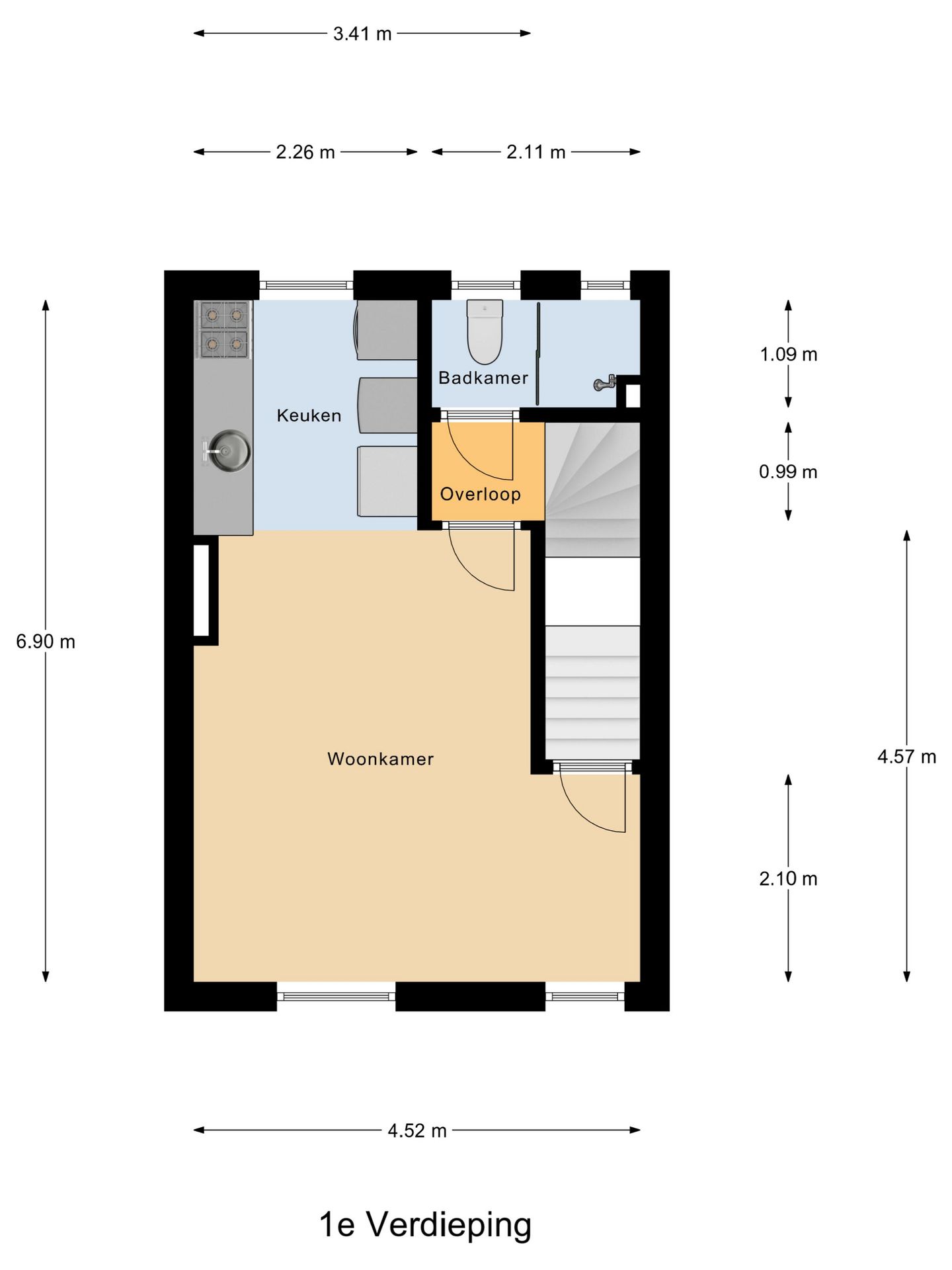 Foto 25 van Tollensstraat 141-B