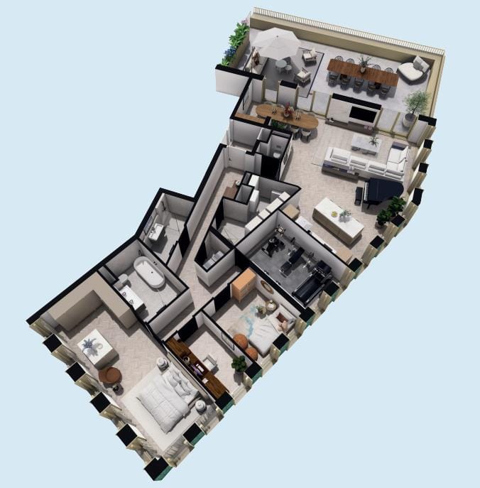 Photo 4 of Knightsbridge Hyde Park huis 3 type 1