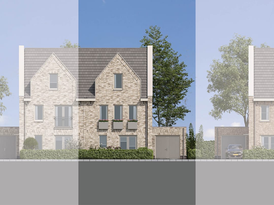 Foto 1 van 2 onder 1 kapwoning (Bouwnr. 5)