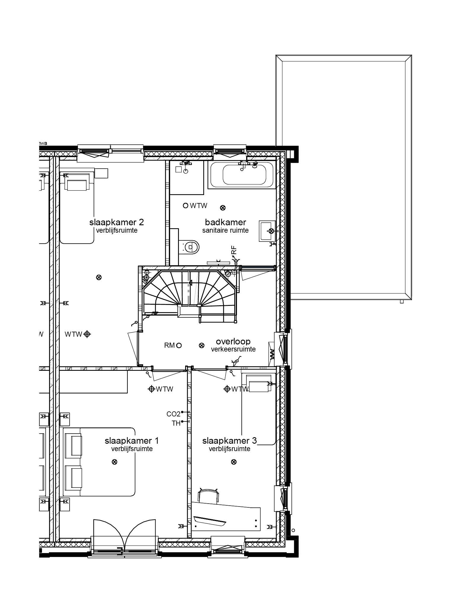 Foto 3 van 2 onder 1 kapwoning (Bouwnr. 7)
