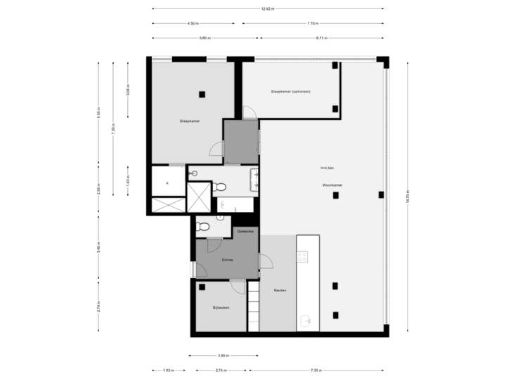 32e Verdieping (optionele indeling)