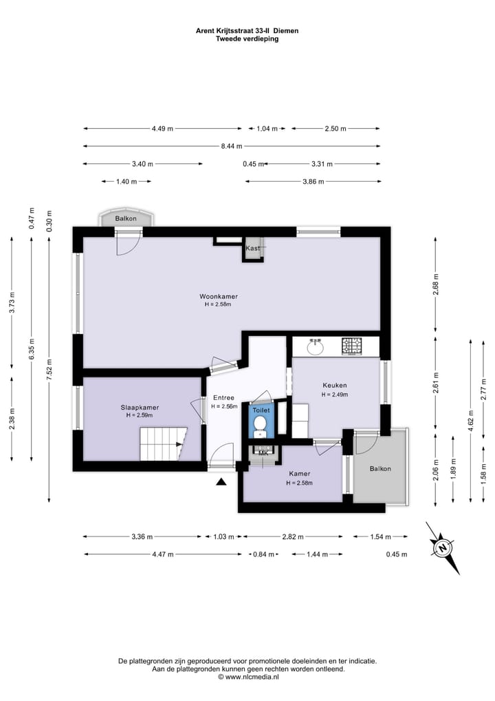 Foto 61 van Arent Krijtsstraat 33-II