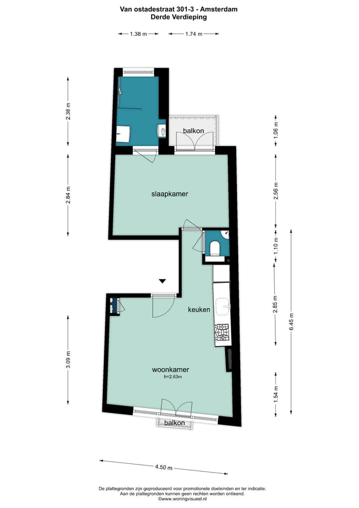 Foto 19 van Van Ostadestraat 301-3
