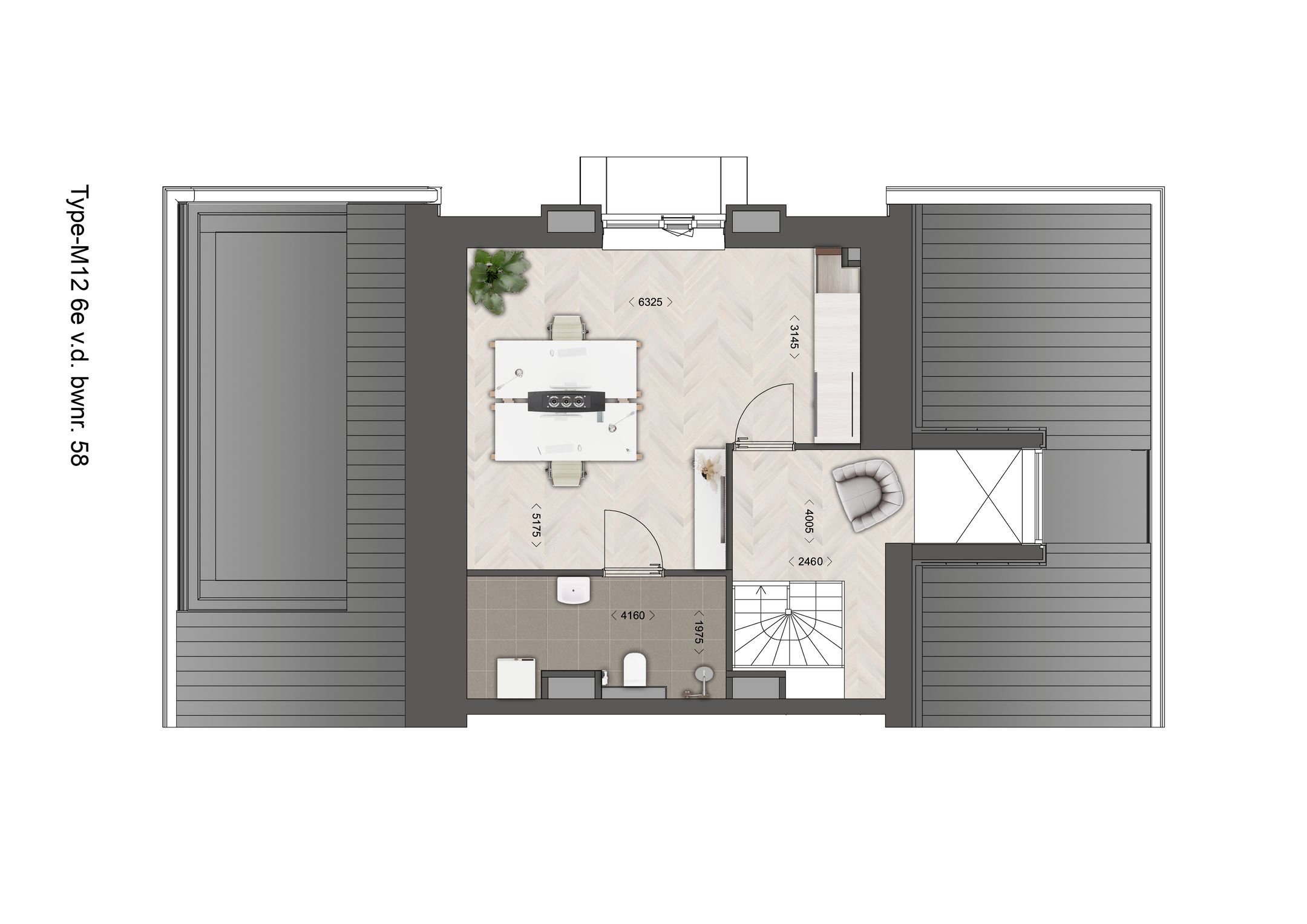 Foto 12 van Appartement - type 10 (Bouwnr. 58)