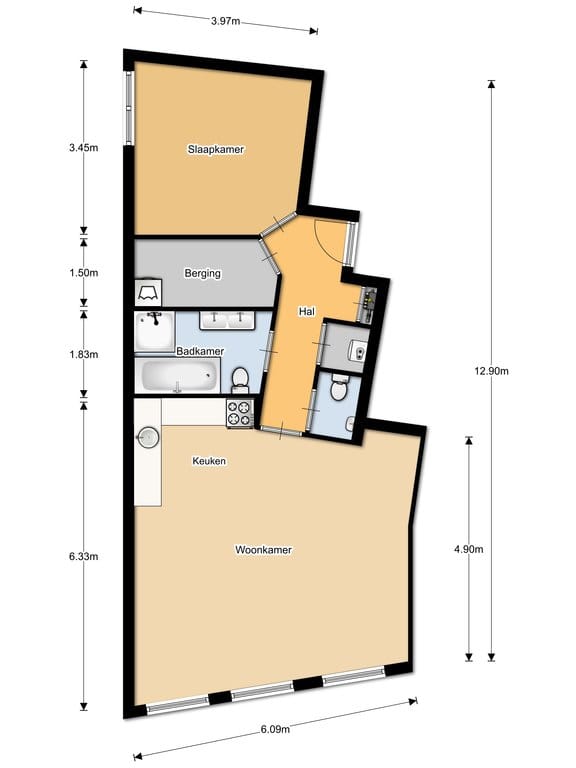 Foto 7 van Barteljorisstraat 32-B