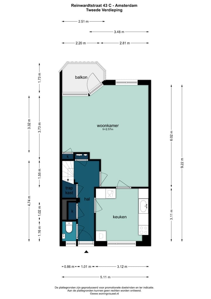 Foto 31 van Reinwardtstraat 43-C