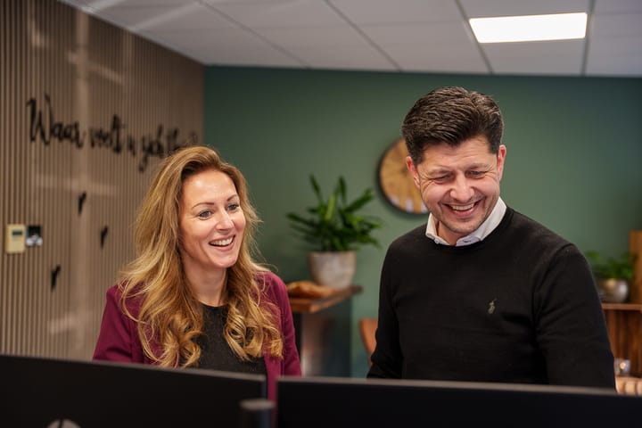 Een promotiefoto voor op kantoor