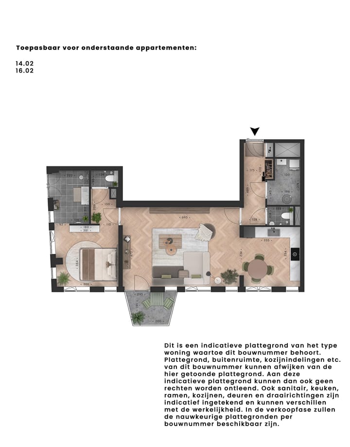 Foto 2 van Metterswane l Fase 2 l 2-kamer appartement (Bouwnr. 14.02)