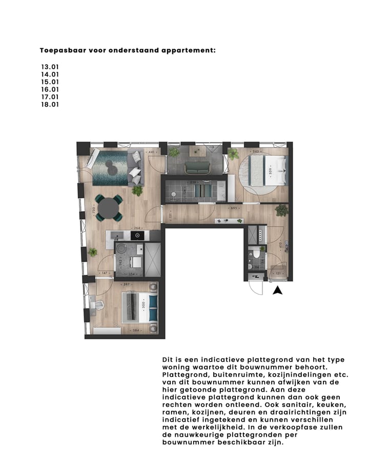 Foto 2 van Metterswane l Fase 2 | 3-kamer appartement (Bouwnr. 16.01)