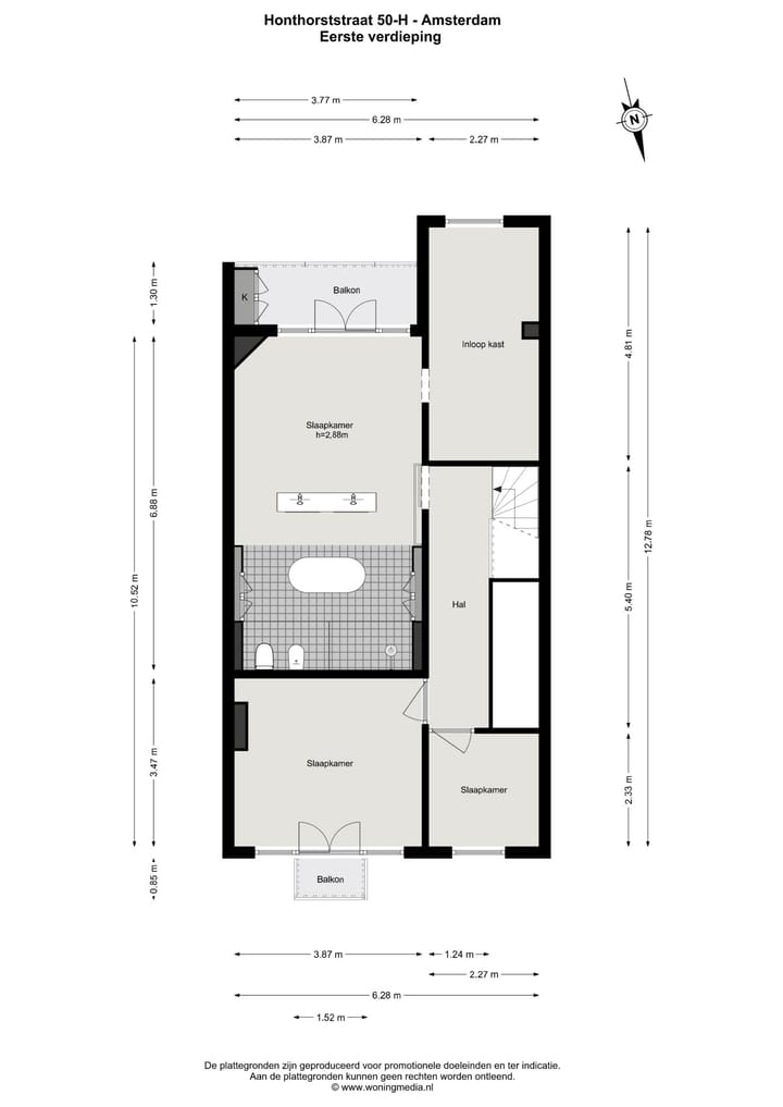 Foto 42 van Honthorststraat 50-H