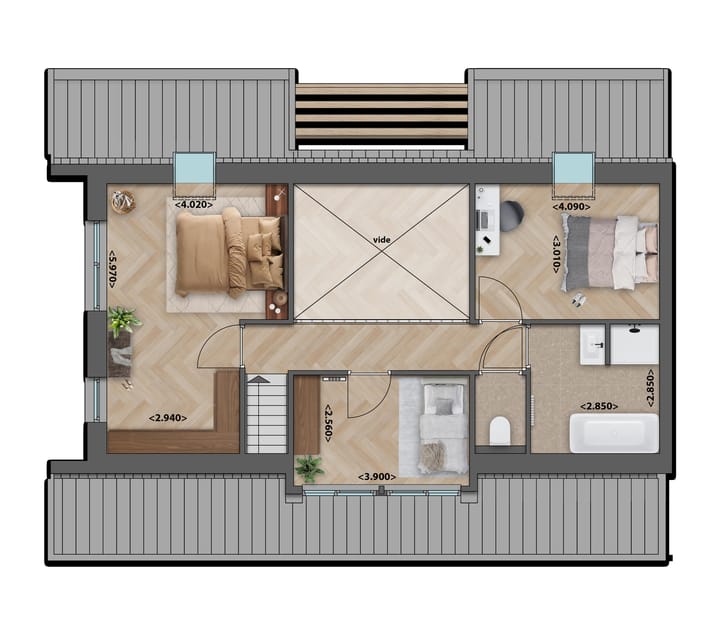 Foto 5 van HALFVRIJSTAANDE ERFWONINGEN (Bouwnr. 2)