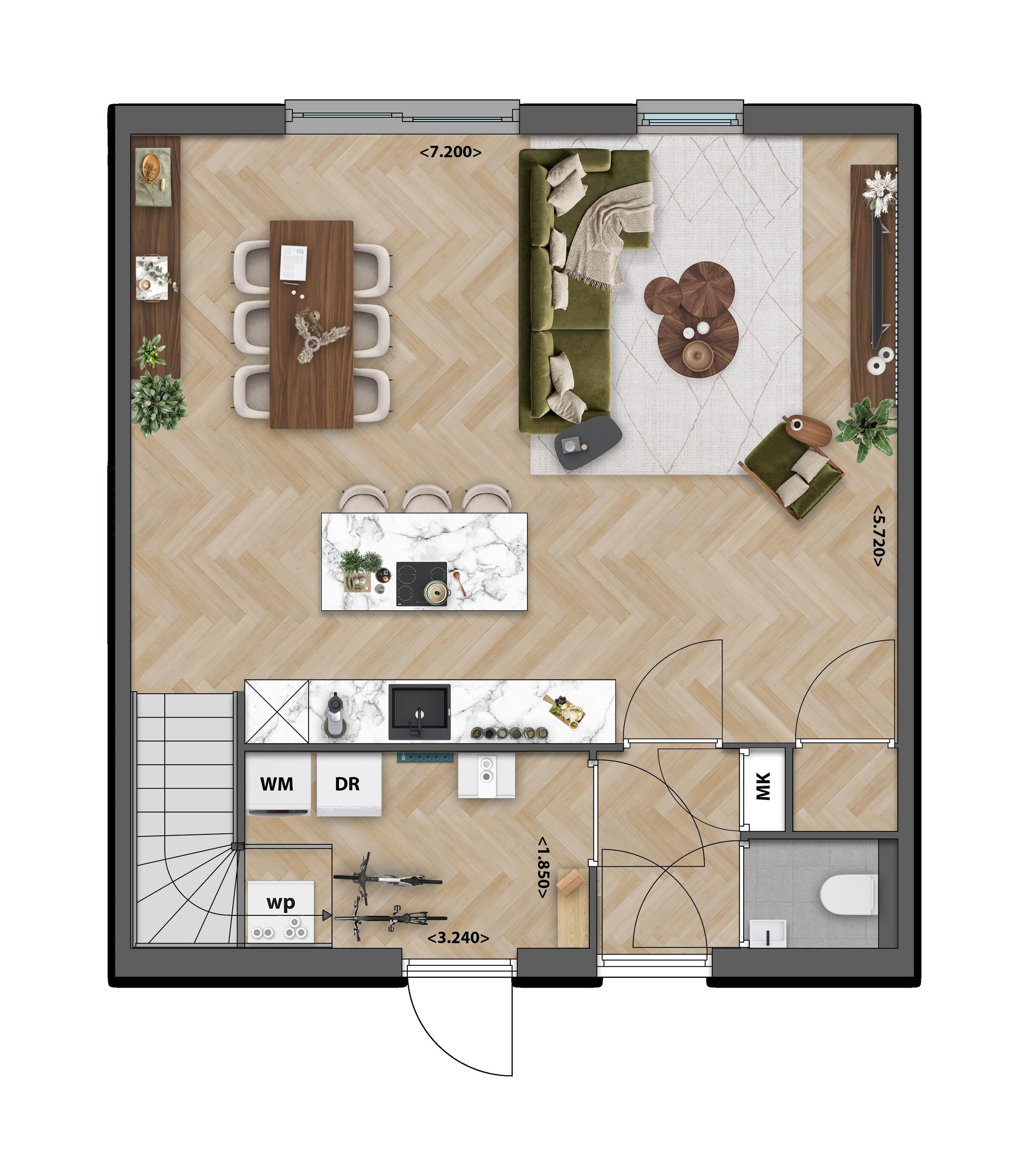 Foto 6 van LEVENSLOOPBESTENDIGE SCHUURWONINGEN (Bouwnr. 10)