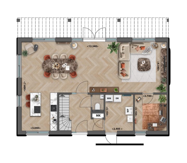 Foto 6 van HALFVRIJSTAANDE ERFWONINGEN (Bouwnr. 1)