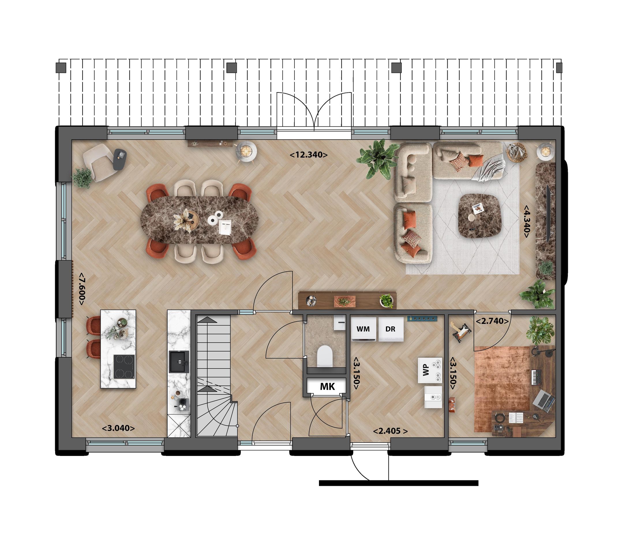 Foto 6 van HALFVRIJSTAANDE ERFWONINGEN (Bouwnr. 6)