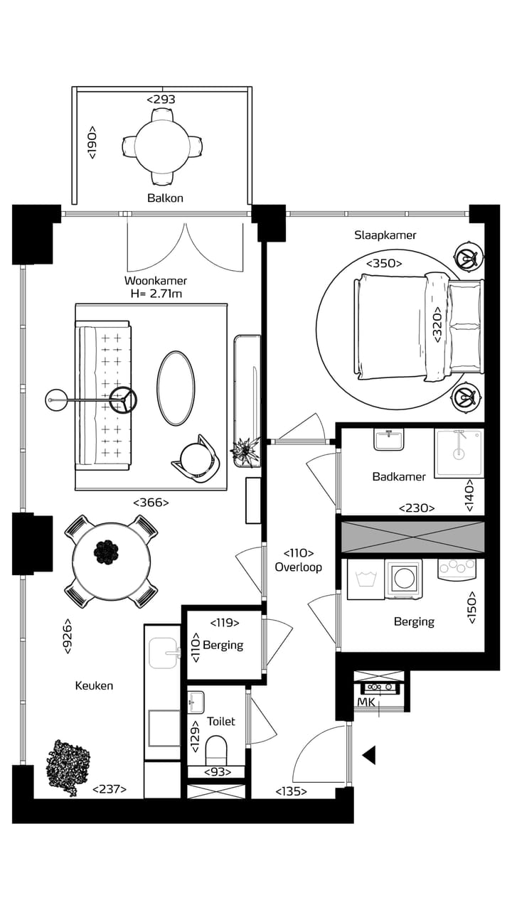 Foto 2 van Appartement type A (Bouwnr. 9)