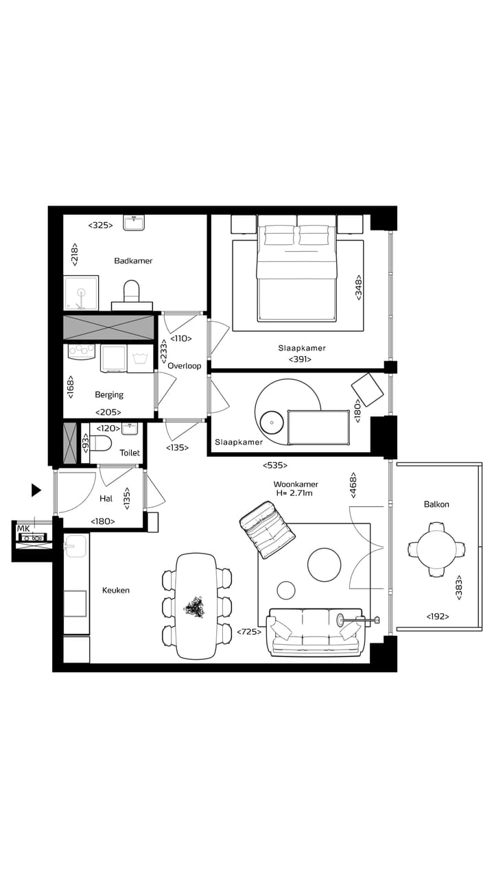 Foto 2 van Appartement type C (Bouwnr. 15)