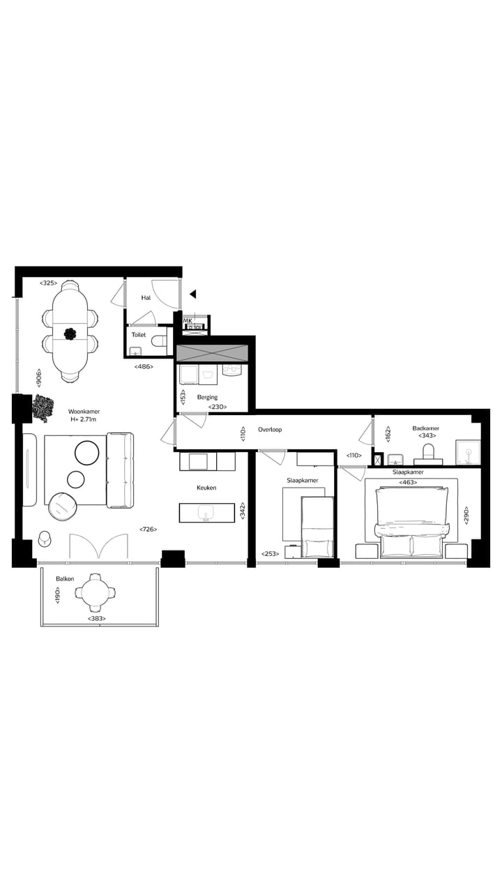 Foto 2 van Appartement type D (Bouwnr. 8)