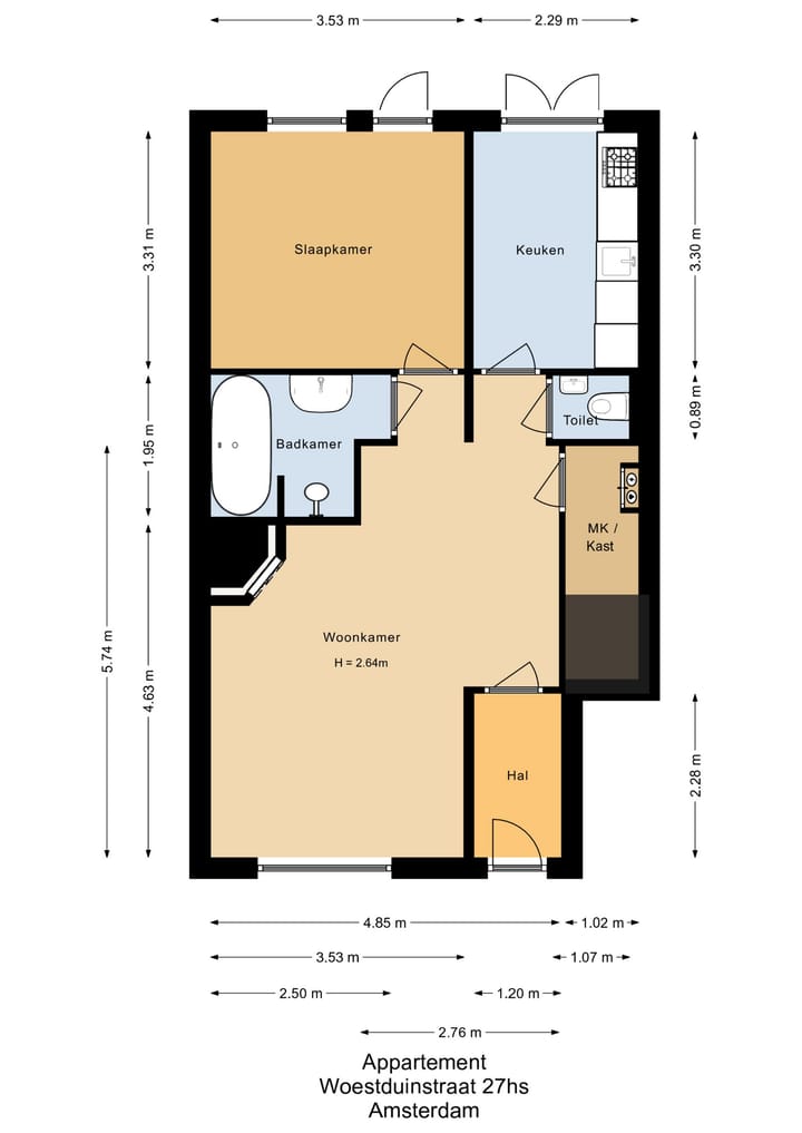 Photo 23 of Woestduinstraat 27-H
