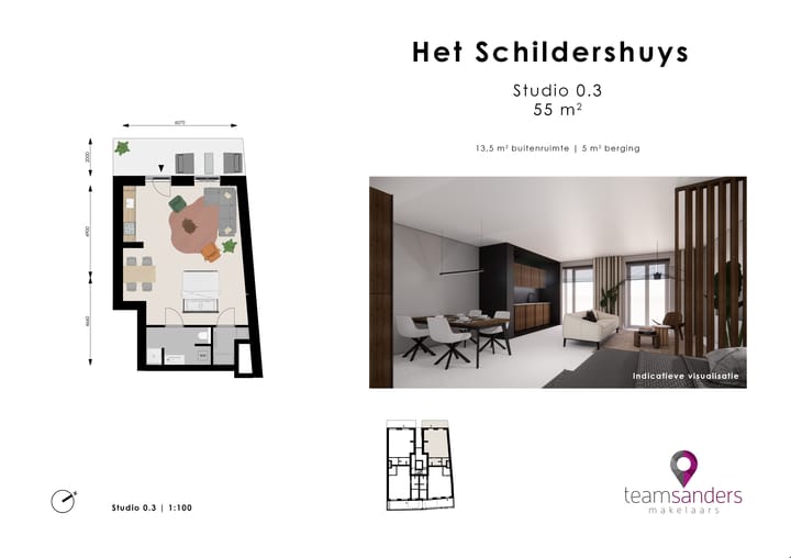 Foto 2 van Studio (Bouwnr. 0.3)