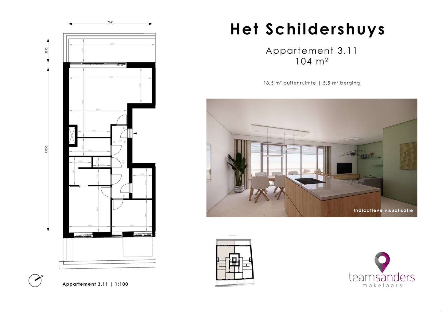 Foto 5 van Penthouse (Bouwnr. 3.11)