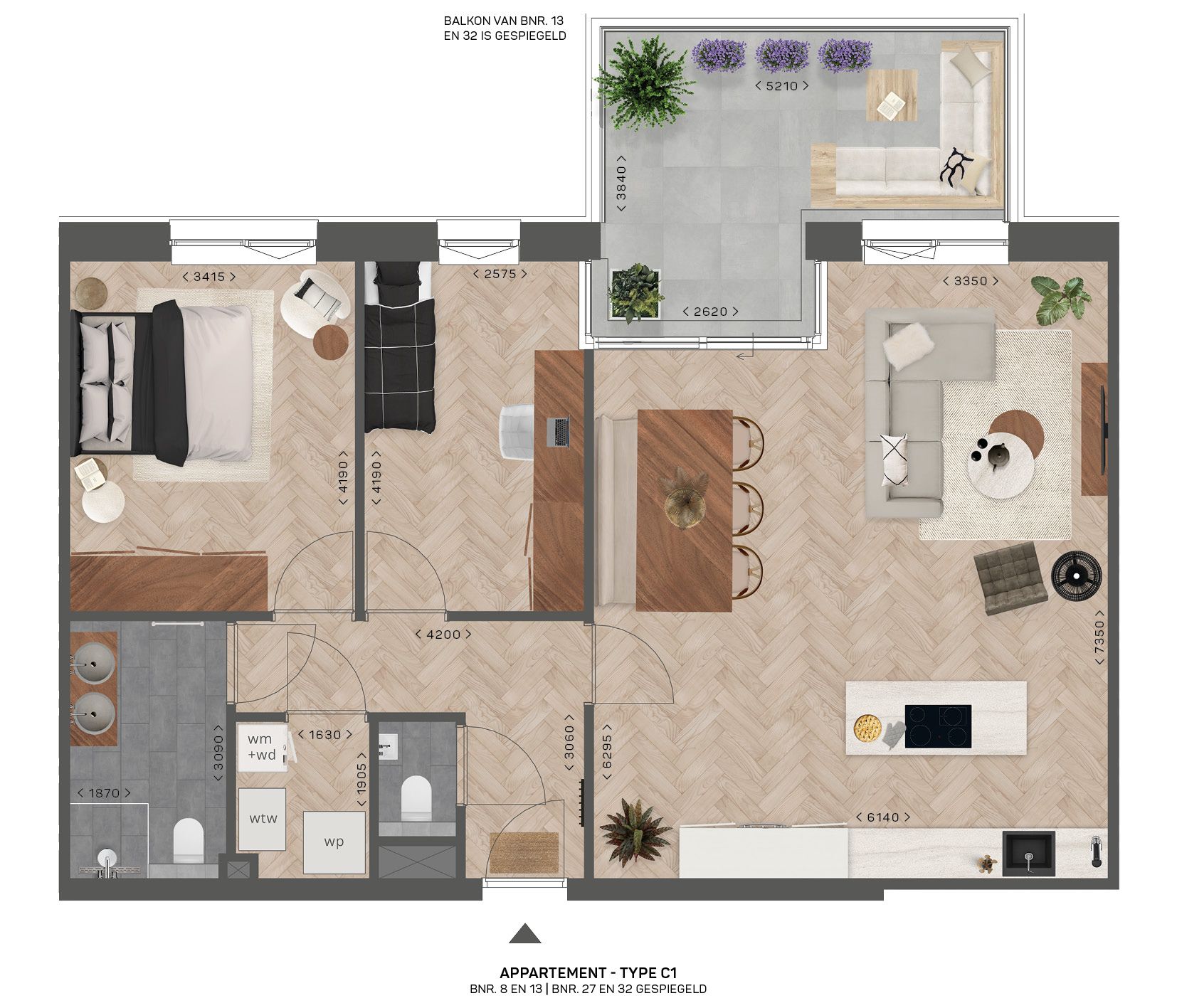 Foto 3 van Gorzenpark appartement type C1 (Bouwnr. 32)
