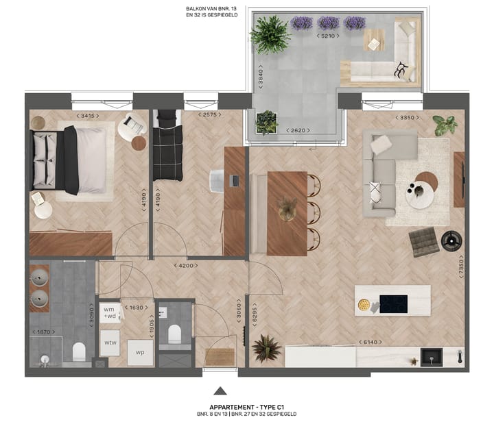 Photo 3 of Gorzenpark appartement type C1 (Bouwnr. 32)