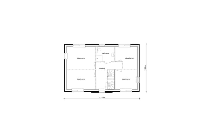 Foto 14 van Vroomshoop Oost fase 3 - 6 vrijstaande woni (Bouwnr. 8)
