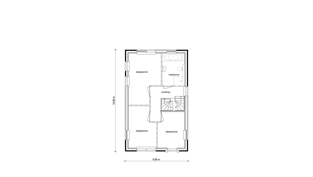 Foto 7 van Vroomshoop Oost fase 3 - 6 vrijstaande woni (Bouwnr. 10)