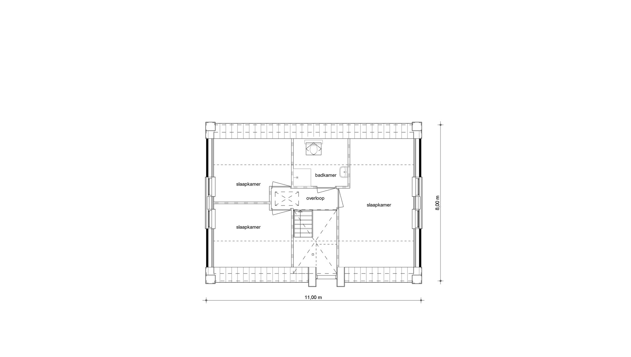 Foto 3 van Vroomshoop Oost fase 3 - 6 vrijstaande woni (Bouwnr. 12)