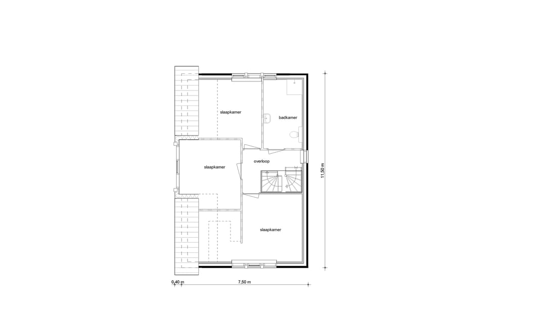 Foto 37 van Vroomshoop Oost fase 3 - 6 vrijstaande woni (Bouwnr. 12)