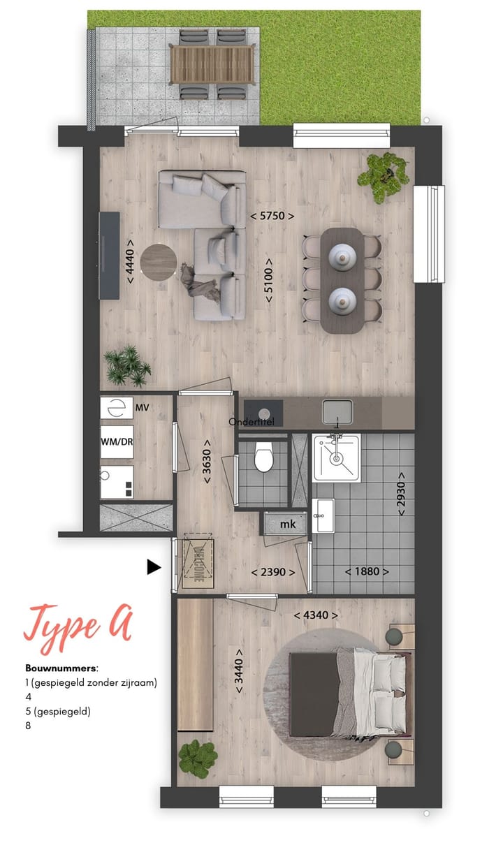 Foto 1 van Type A (Bouwnr. 1)